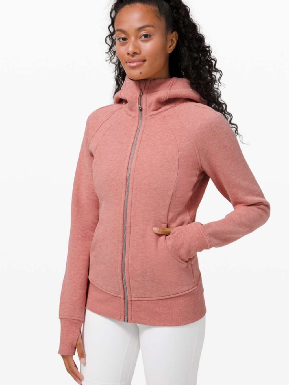 Lululemon Scuba Full-zip Hoodie - Heathered briar rose